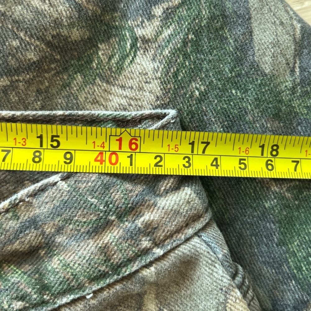 Rustic Ridge Mens Camouflage Denim Pants 38x30 RealTree Style Camo Cotton Twill - Picture 9 of 11